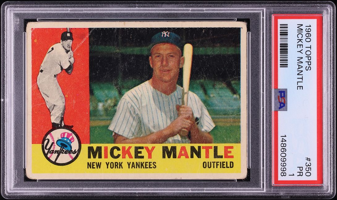 1960 Topps Mickey Mantle #350 PSA 1 PR