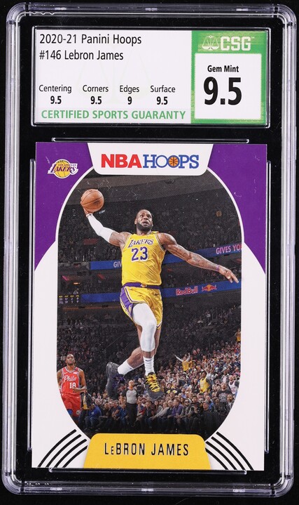2020 Hoops LeBron James #146 CSG 9.5 GEM MINT