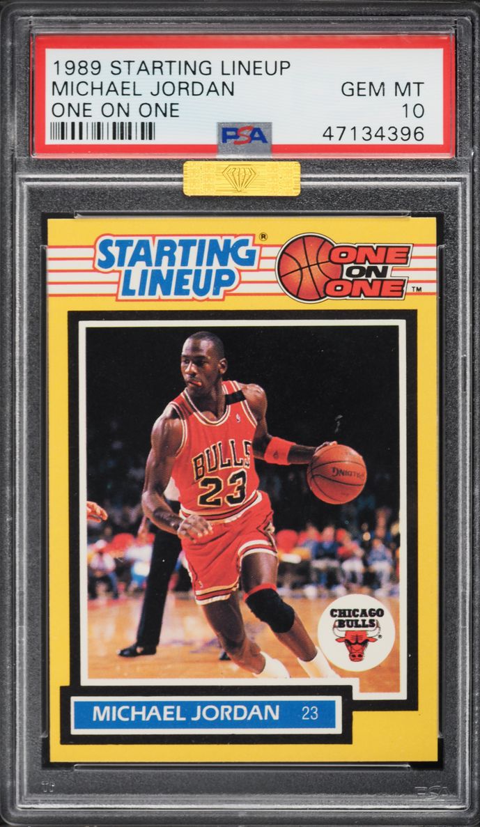 1989 Starting Lineup One On One Michael Jordan MBA PSA 10 GEM MINT