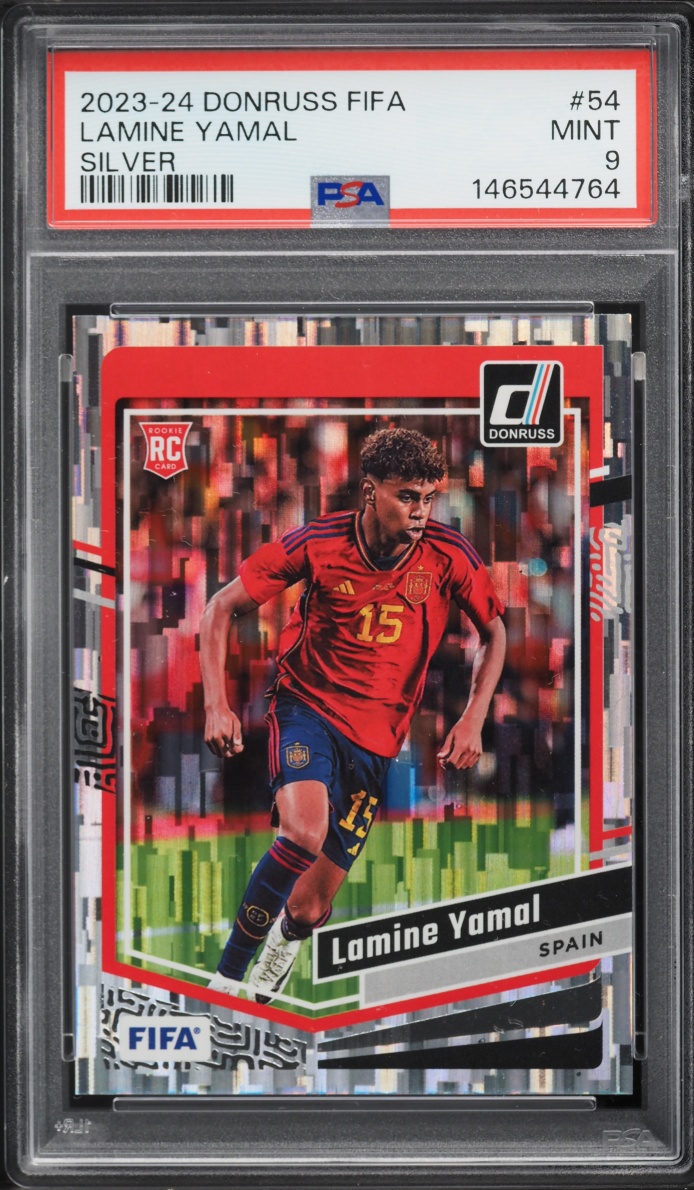 2023 Donruss FIFA Silver Lamine Yamal ROOKIE #54 PSA 9 MINT