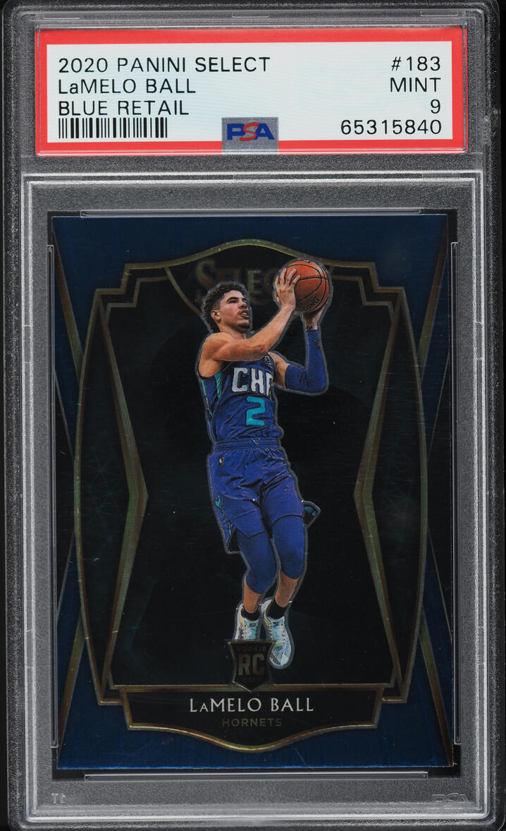 2020 Select Premier Level Blue Retail LaMelo Ball ROOKIE #183 PSA 9 MINT