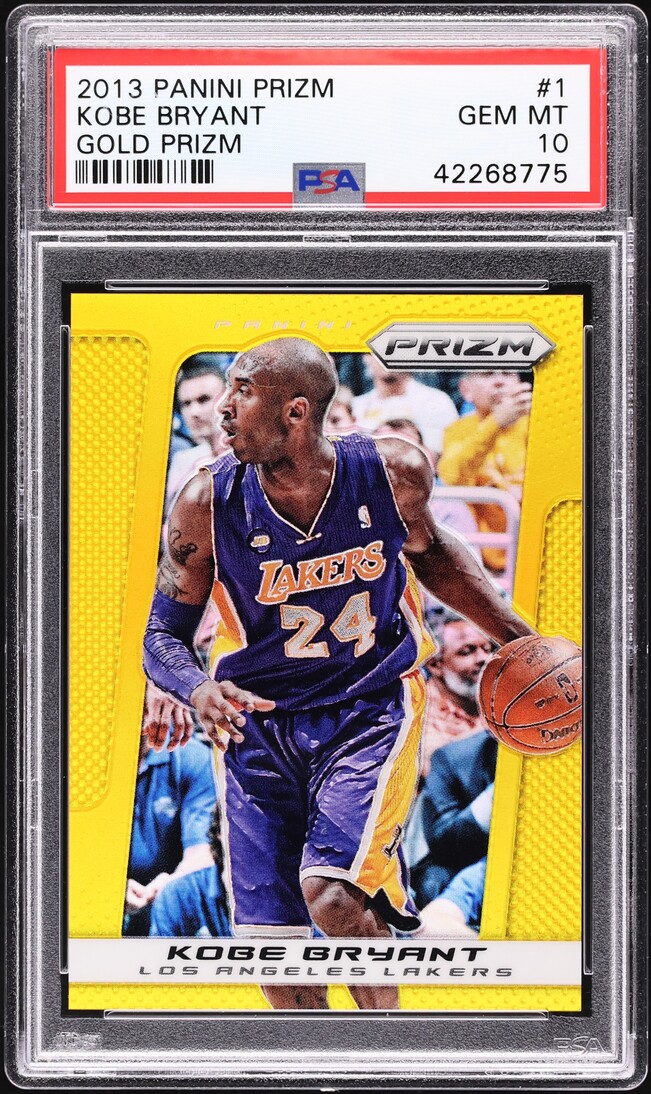 2013 Panini Prizm Gold Kobe Bryant /10 #1 PSA 10 GEM MINT on