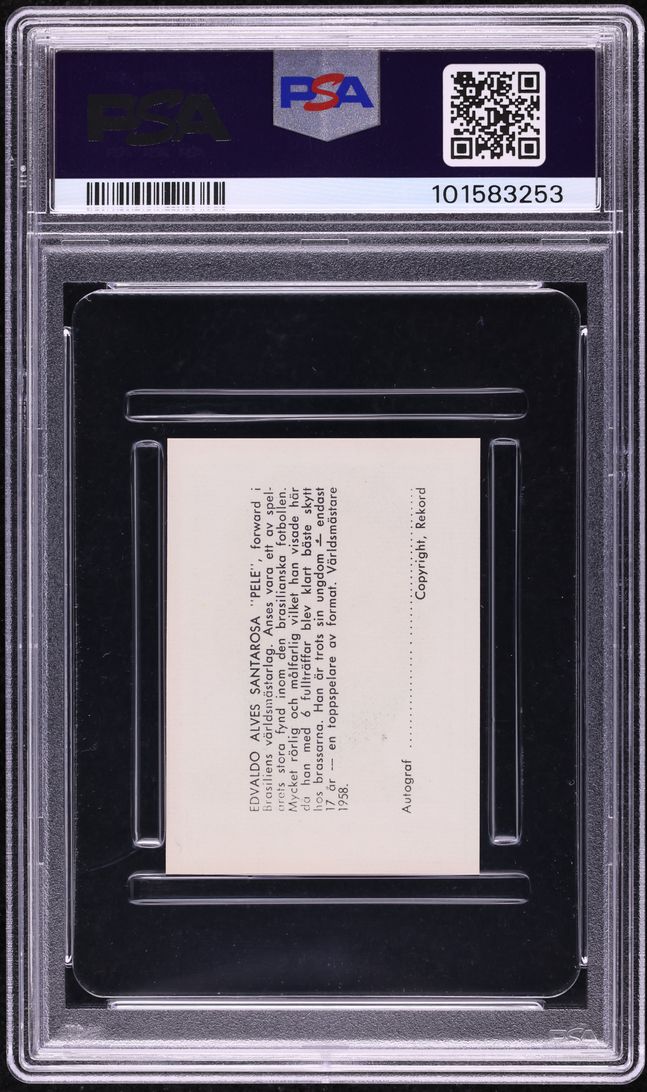 1958 Swedish Rekord Journal Pele ROOKIE PSA 9 MINT
