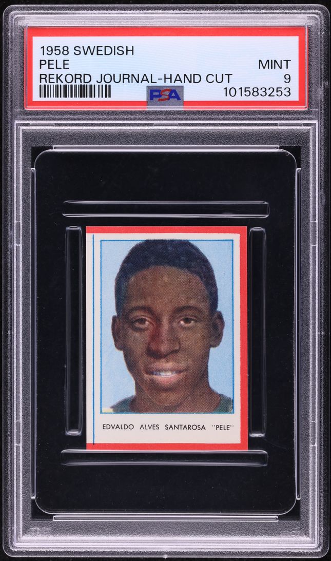 1958 Swedish Rekord Journal Pele ROOKIE PSA 9 MINT