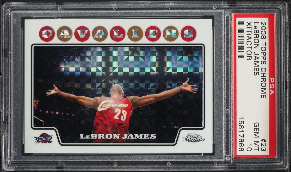 topps chrome lebron psa 10