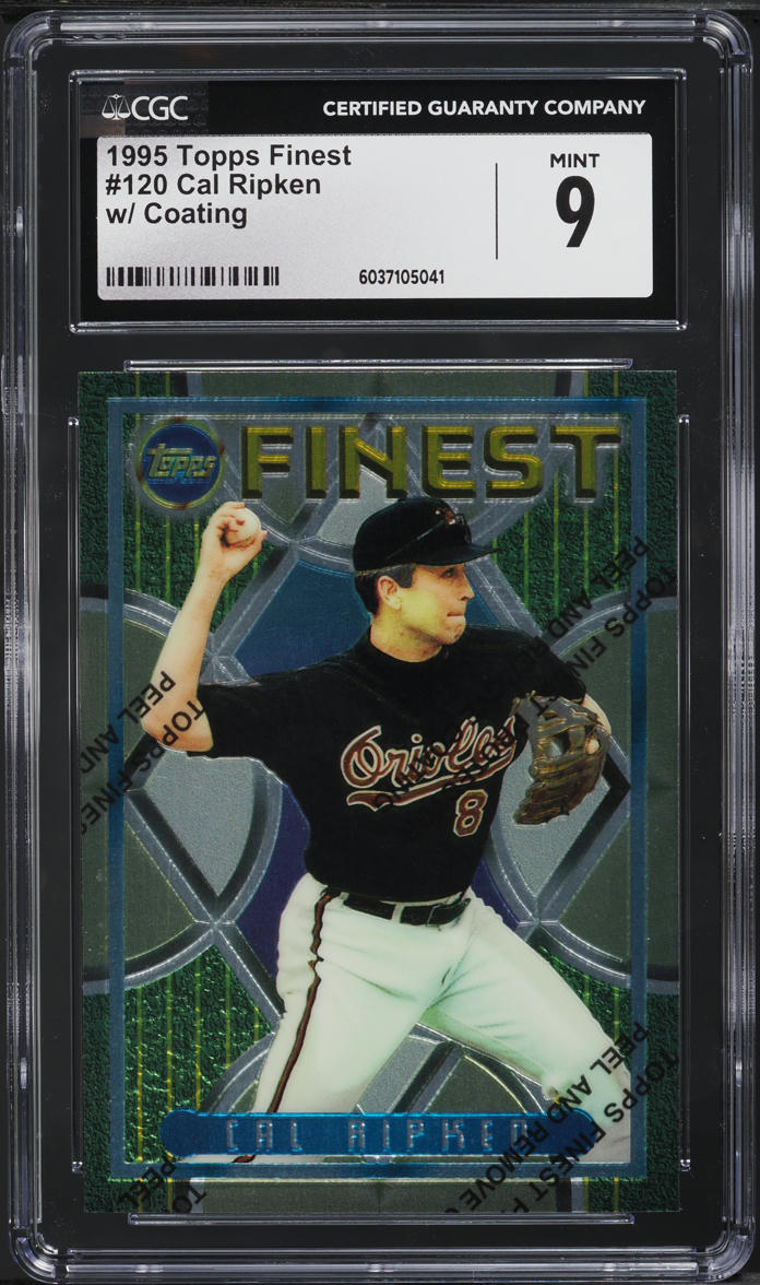 1995 Finest w/ Coating Cal Ripken Jr. #120 CGC 9 MINT