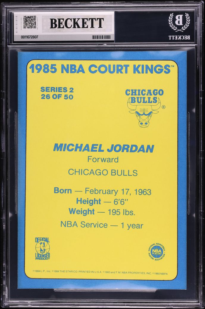 1984 Star Court Kings 5X7 Michael Jordan ROOKIE #26 BGS 8 NM-MT