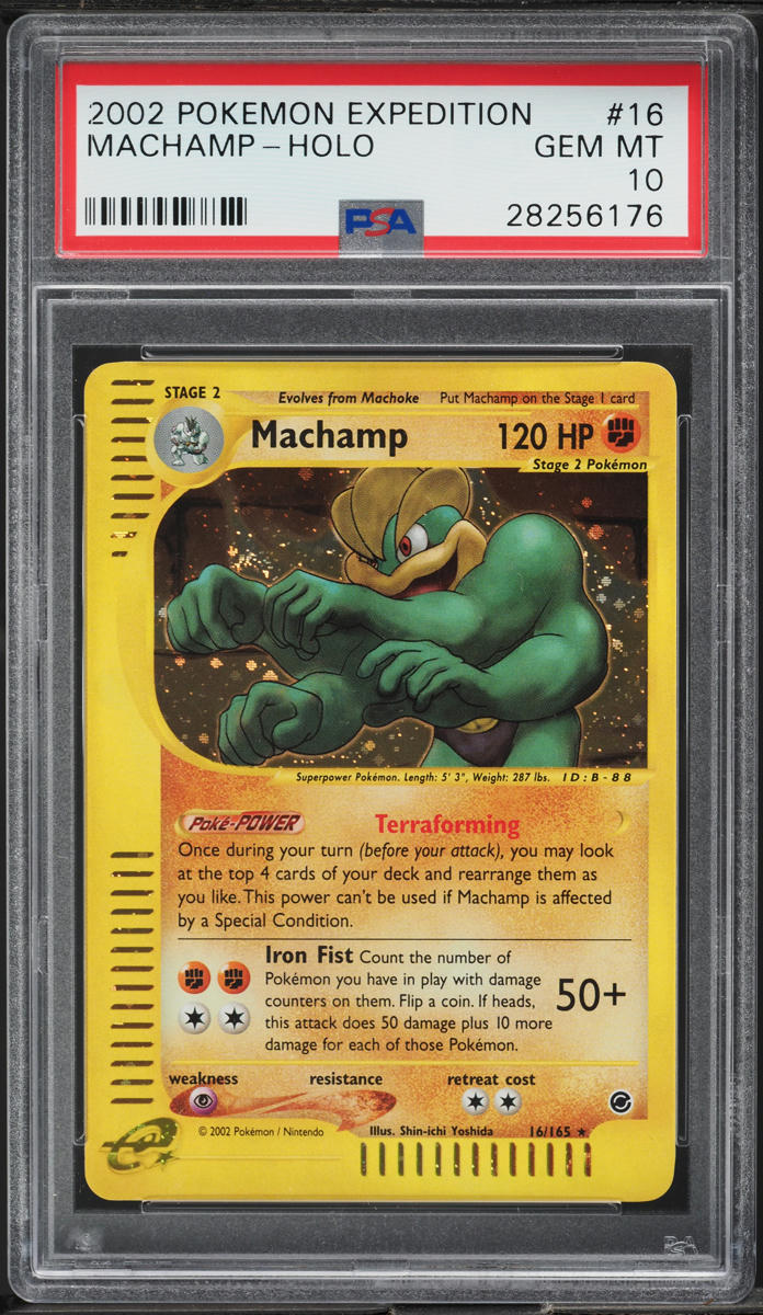 2002 Pokemon Expedition Holo Machamp #16 PSA 10 GEM MINT