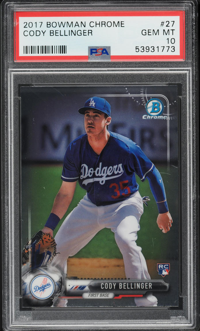 2017 Bowman Chrome Cody Bellinger ROOKIE #27 PSA 10 GEM MINT