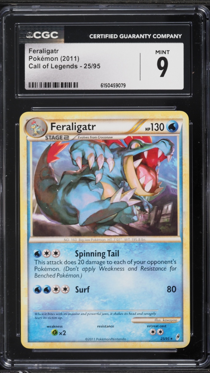 2011 Pokemon Call Of Legends Feraligatr #25 CGC 9 MINT