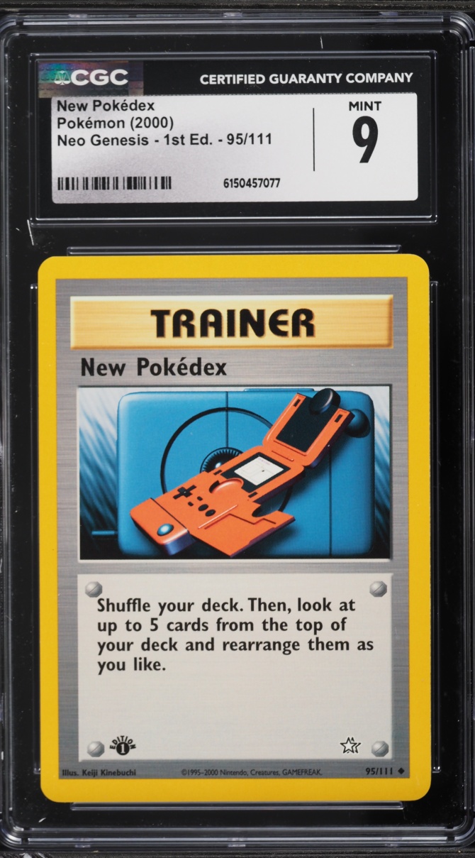 2000 Pokemon Neo Genesis 1st Edition New Pokedex #95 CGC 9 MINT