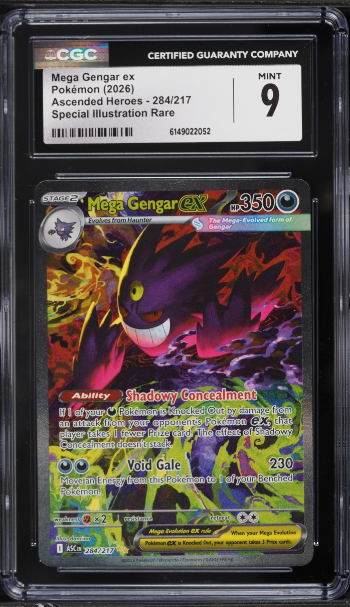 2026 Pokemon Mega Evolution Ascended Heroes SIR Mega Gengar ex #284 CGC 9 MINT