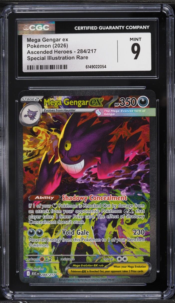 2026 Pokemon Mega Evolution Ascended Heroes SIR Mega Gengar ex #284 CGC 9 MINT