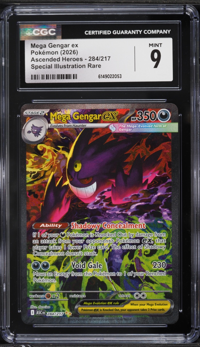 2026 Pokemon Mega Evolution Ascended Heroes SIR Mega Gengar ex #284 CGC 9 MINT
