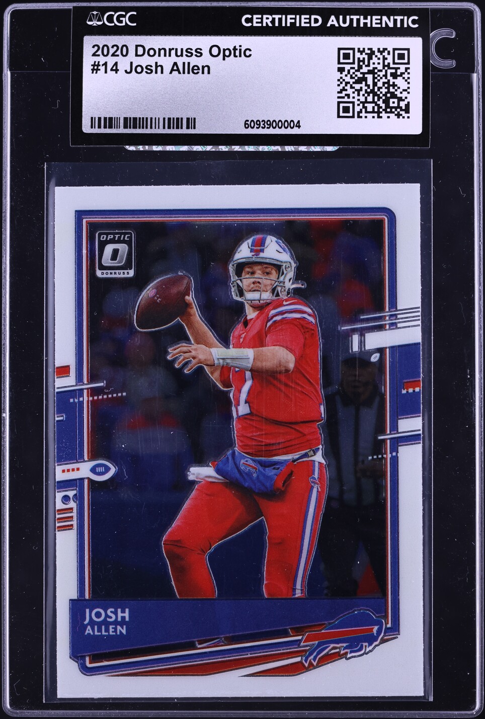2020 Donruss Optic Football Josh Allen #14 CGC AUTH