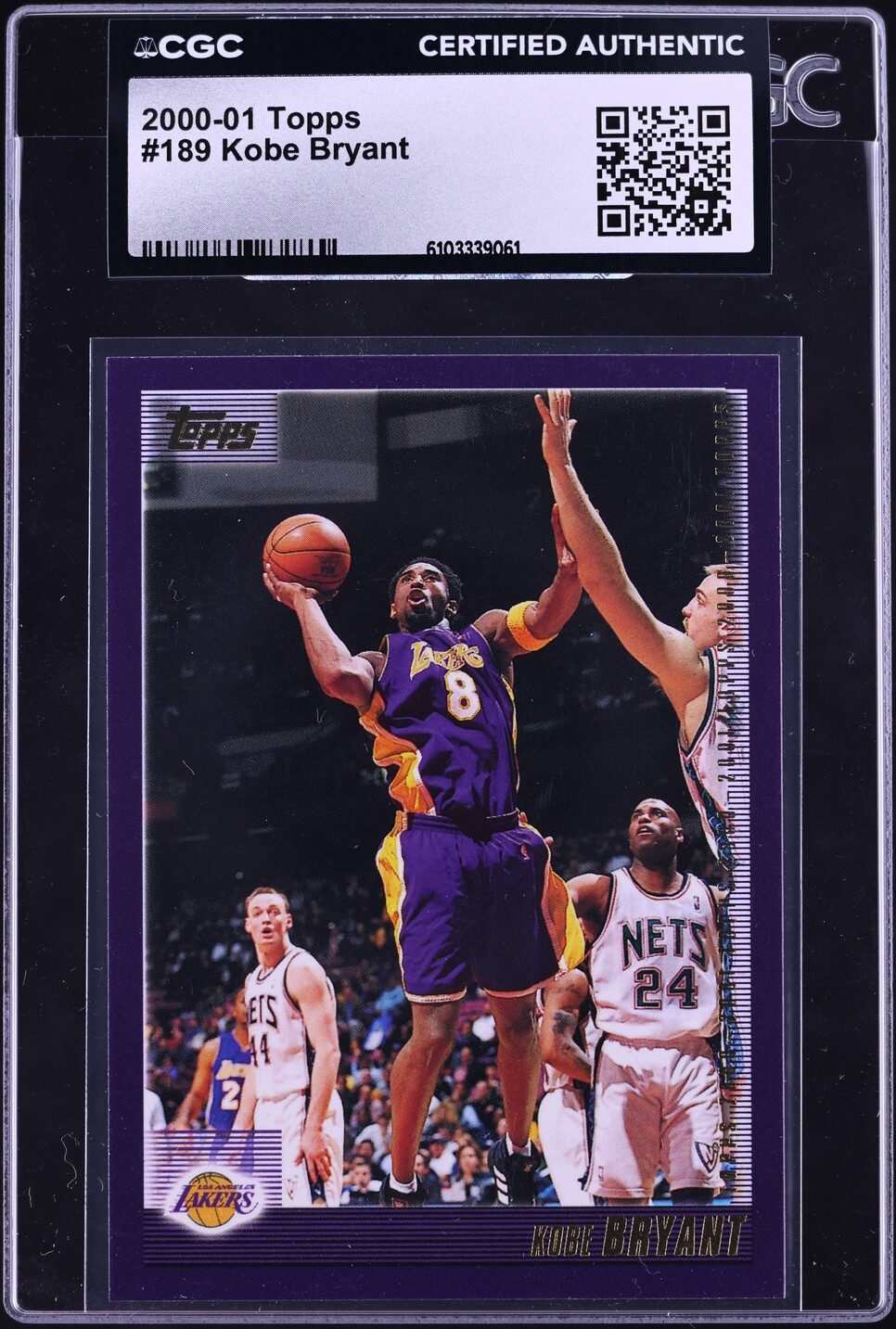 2000 Topps Basketball Kobe Bryant #189 CGC AUTH