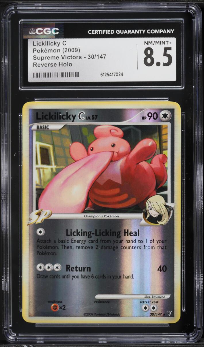2009 Pokemon Supreme Victors Reverse Holo Lickilicky C #30 CGC 8.5 NM-MT+