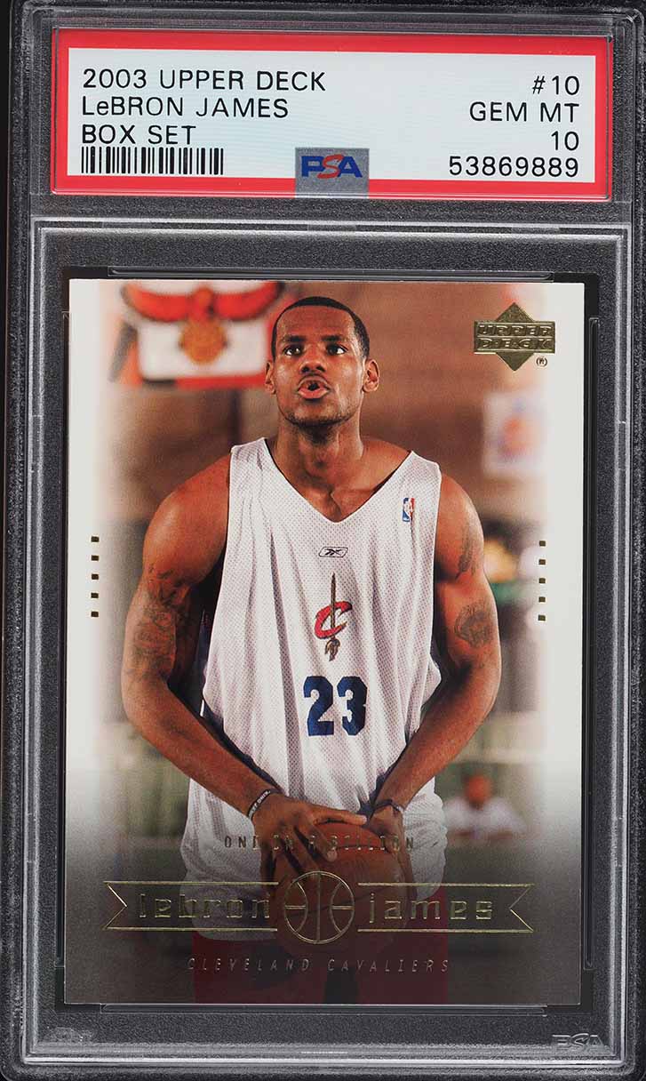 2003 Upper Deck Box Set LeBron James ROOKIE #21 PSA 8 NM-MT