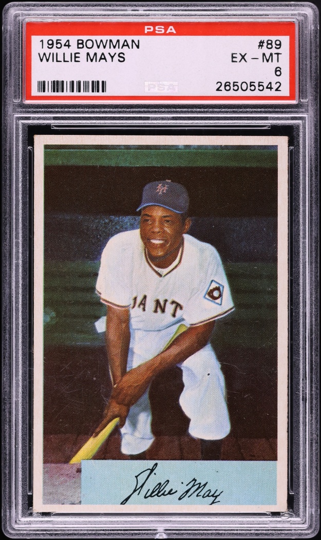 1954 Bowman Willie Mays #89 PSA 6 EXMT