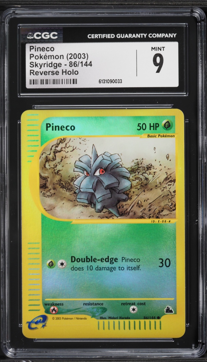 2003 Pokemon Skyridge Reverse Holo Pineco #86 CGC 9 MINT