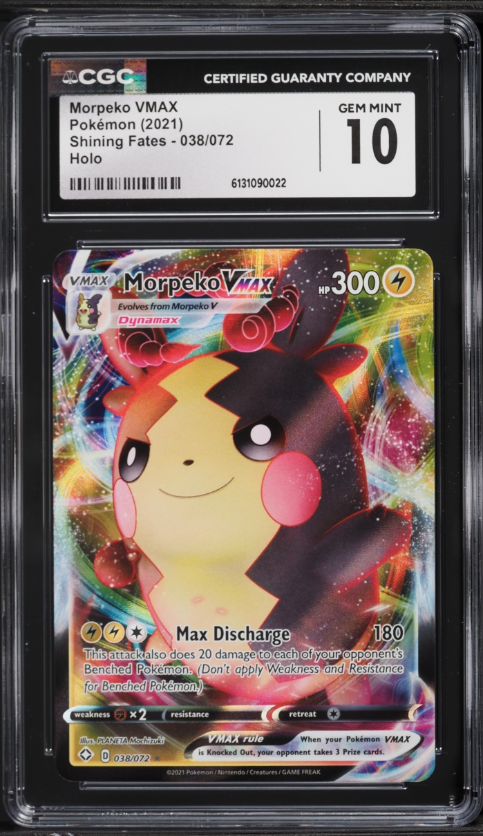 2021 Pokemon Sword & Shield Shining Fates Full Art Morpeko VMAX #38 CGC 10 GEM MINT