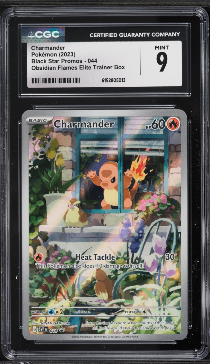 2023 Pokemon Scarlet & Violet Promo Obsidian Flames ETB Full Art Charmander #44 CGC 9 MINT