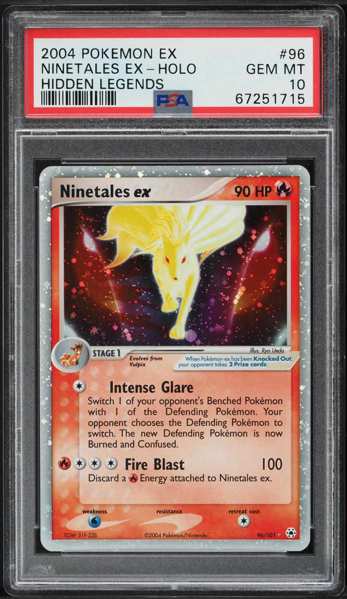 2004 Pokemon EX Hidden Legends Holo Ninetales ex #96 PSA 10 GEM MINT