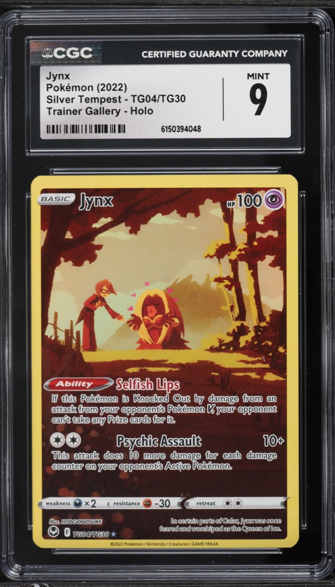 2022 Pokemon Sword & Shield Silver Tempest CHR Jynx #TG04 CGC 9 MINT