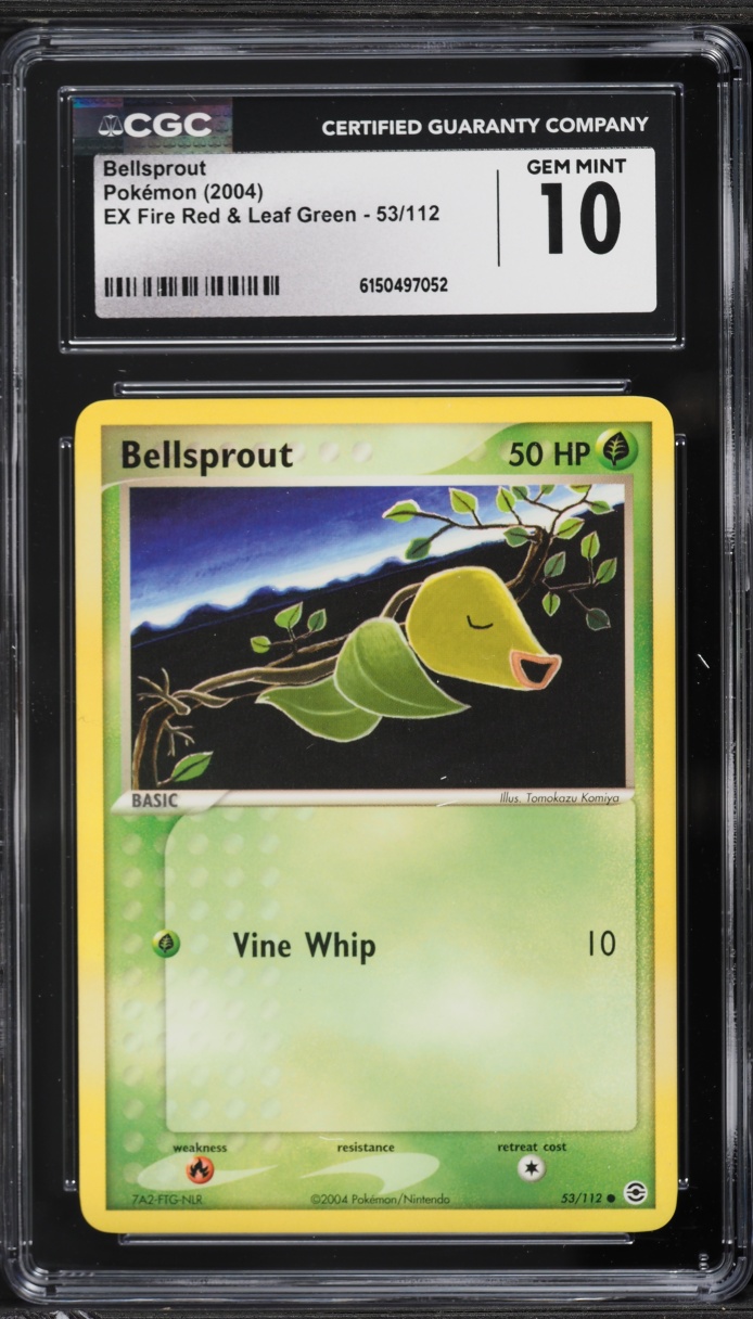 2004 Pokemon EX Fire Red & Leaf Green Bellsprout #53 CGC 10 GEM MINT
