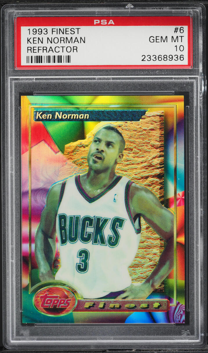 1993 Finest Refractor Ken Norman #6 PSA 10 GEM MINT