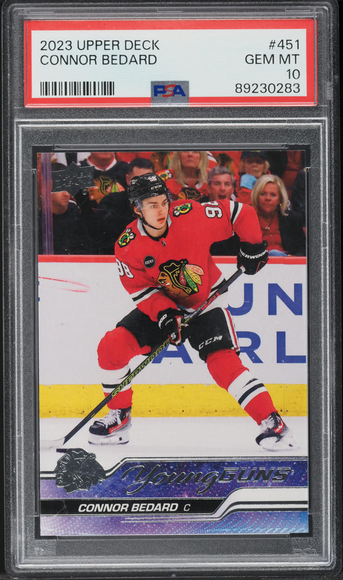 2023 Upper Deck Young Guns Connor Bedard ROOKIE #451 PSA 10 GEM MINT