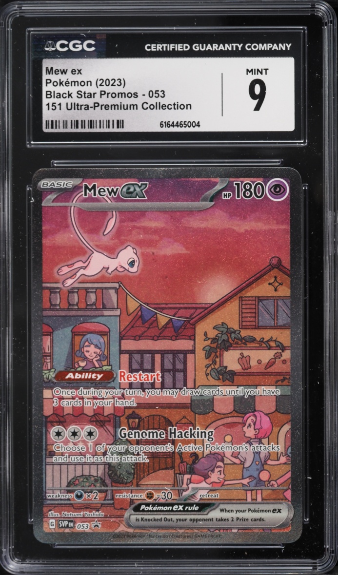 2023 Pokemon Scarlet & Violet Promo 151 Ultra Premium Collection Full Art Mew ex #53 CGC 9 MINT