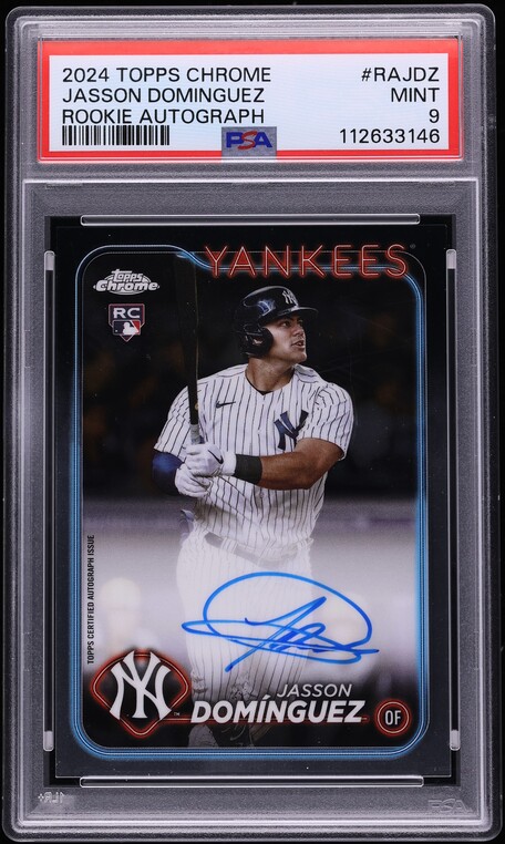 2024 Topps Chrome Jasson Dominguez ROOKIE AUTO #RA-JDZ PSA 9 MINT