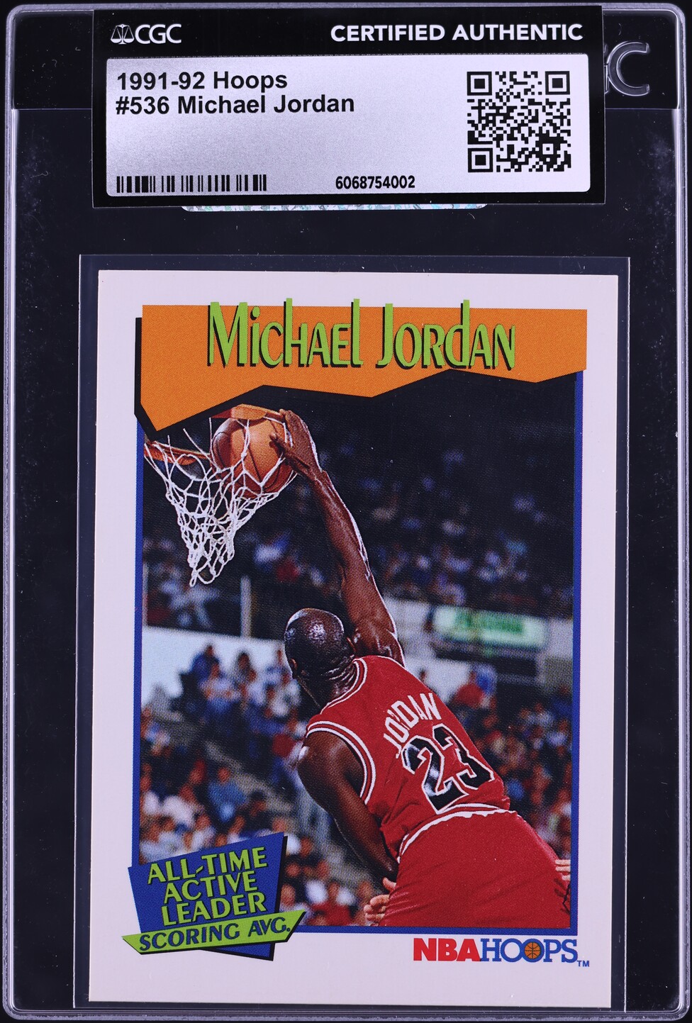 1991 Hoops Michael Jordan #536 CGC AUTH