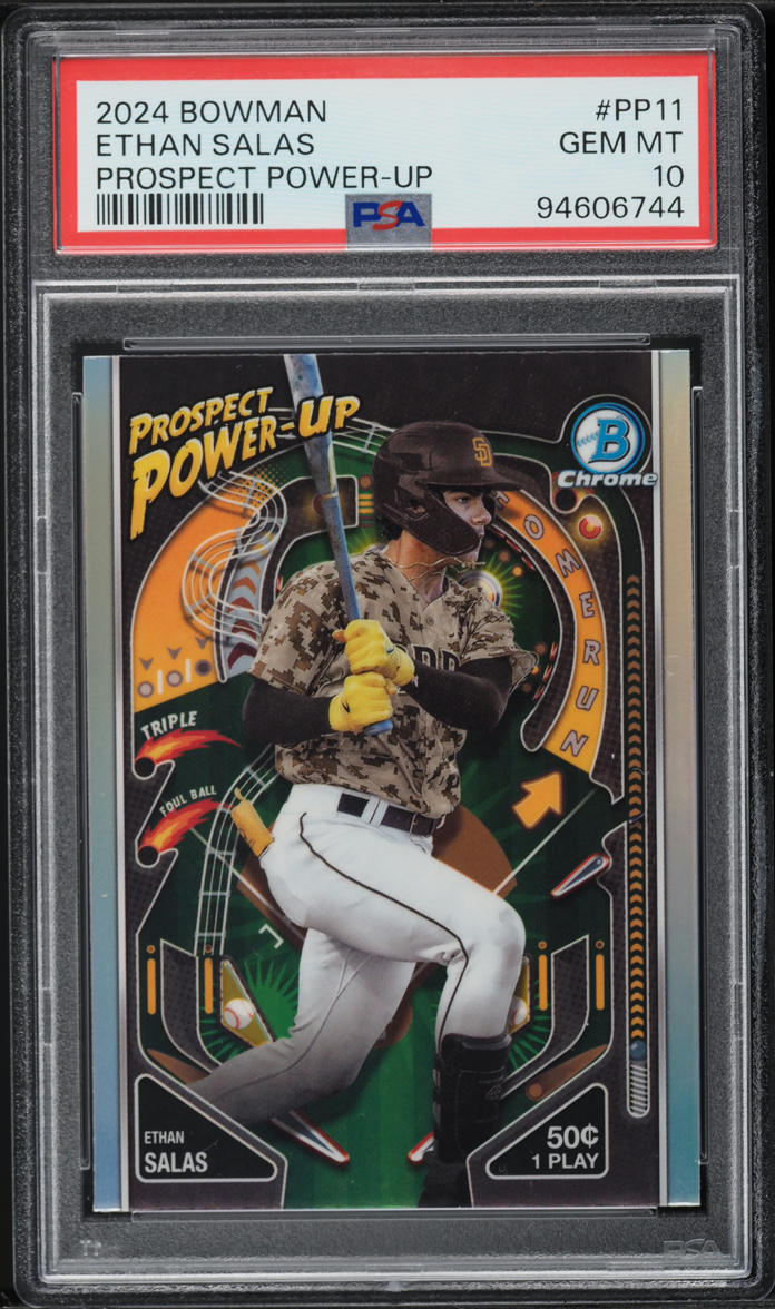 2024 Bowman Chrome Power-Up Ethan Salas PROSPECT #PP11 PSA 10 GEM MINT