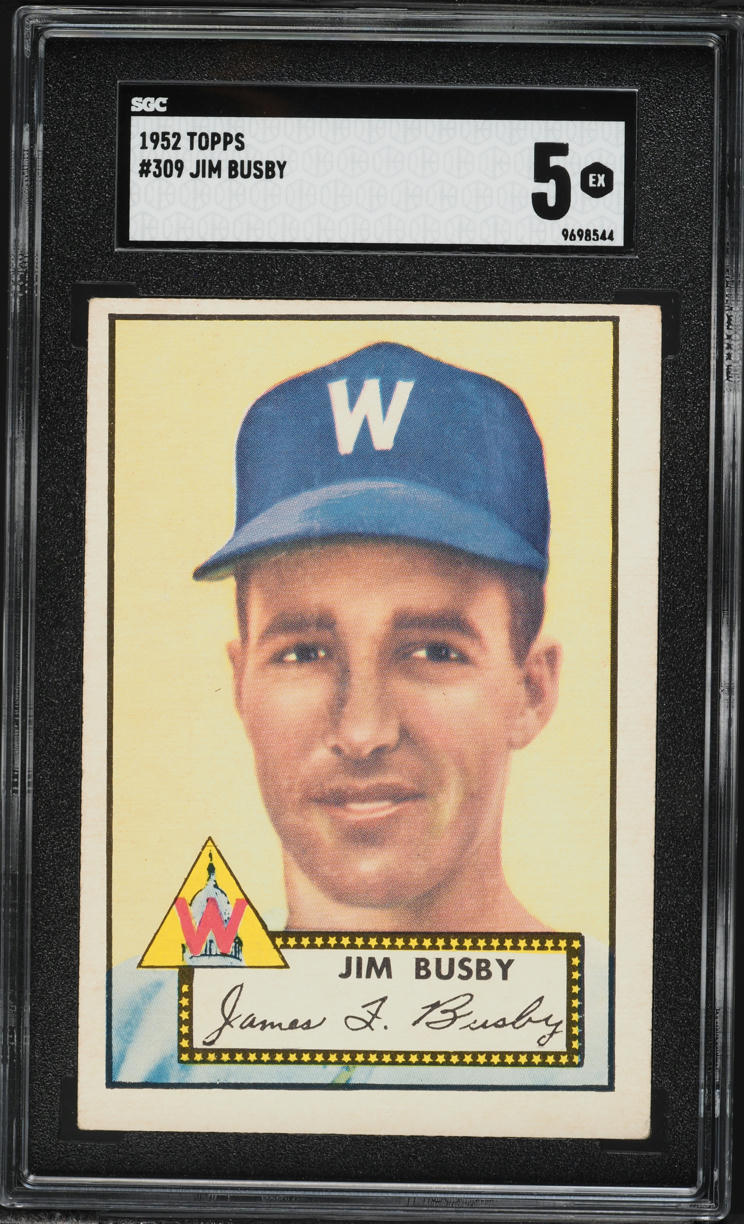 1952 Topps Jim Busby #309 SGC 5 EX