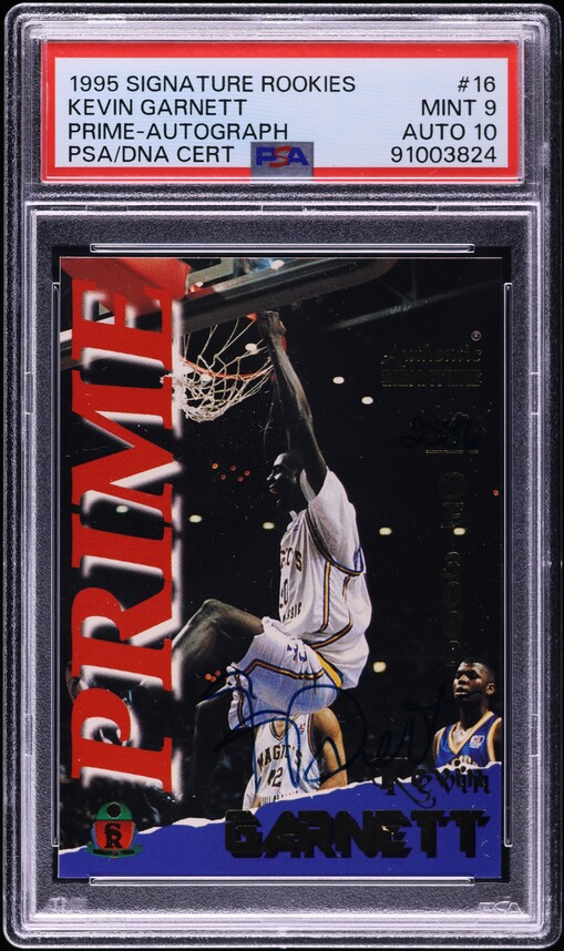 1995 Metal Basketball Kevin Garnett #167 PSA 9 MINT on Fanatics