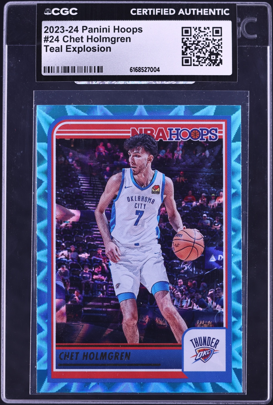 2023 Hoops Teal Explosion Chet Holmgren #24 CGC AUTH