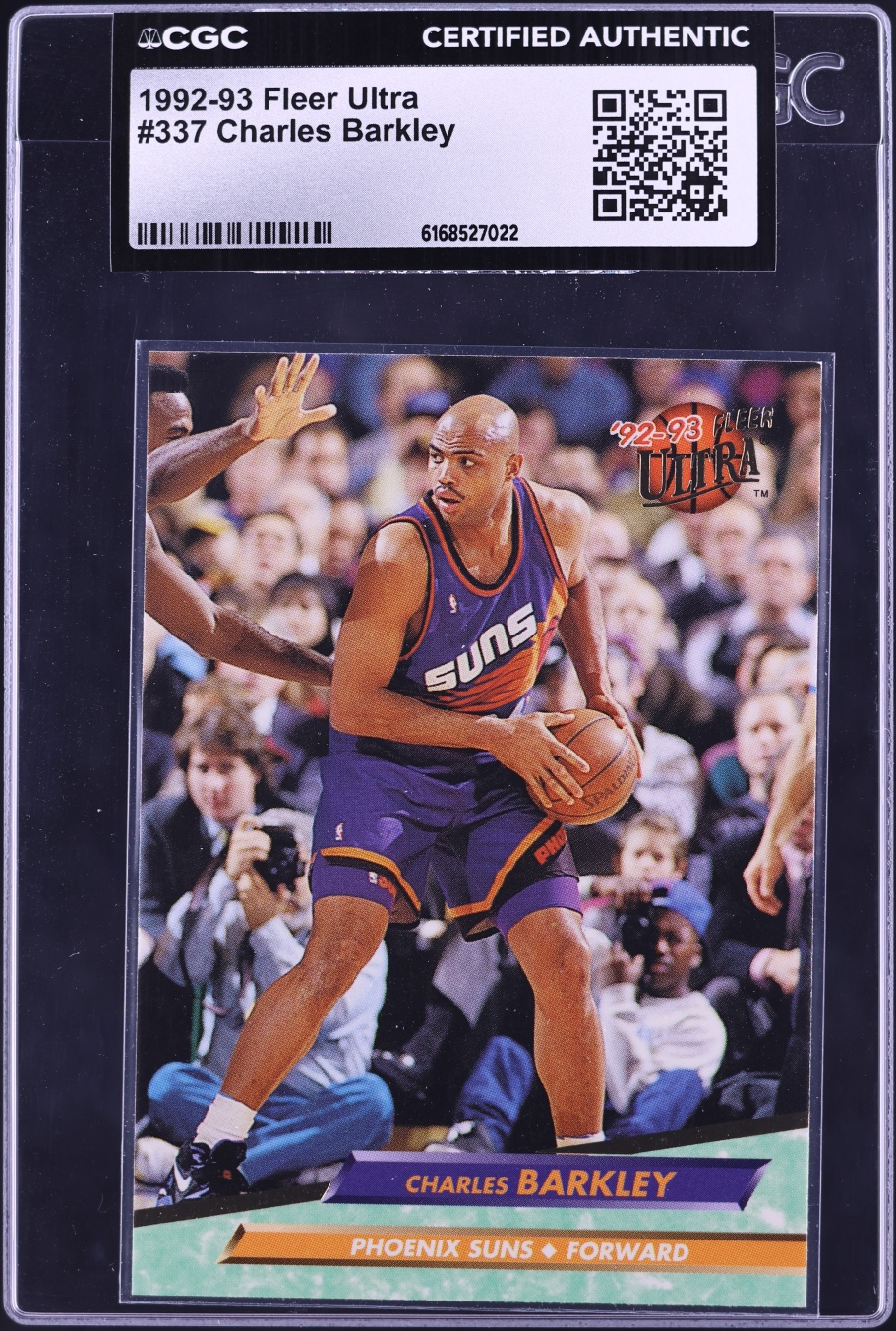 1992 Ultra Basketball Charles Barkley #337 CGC AUTH