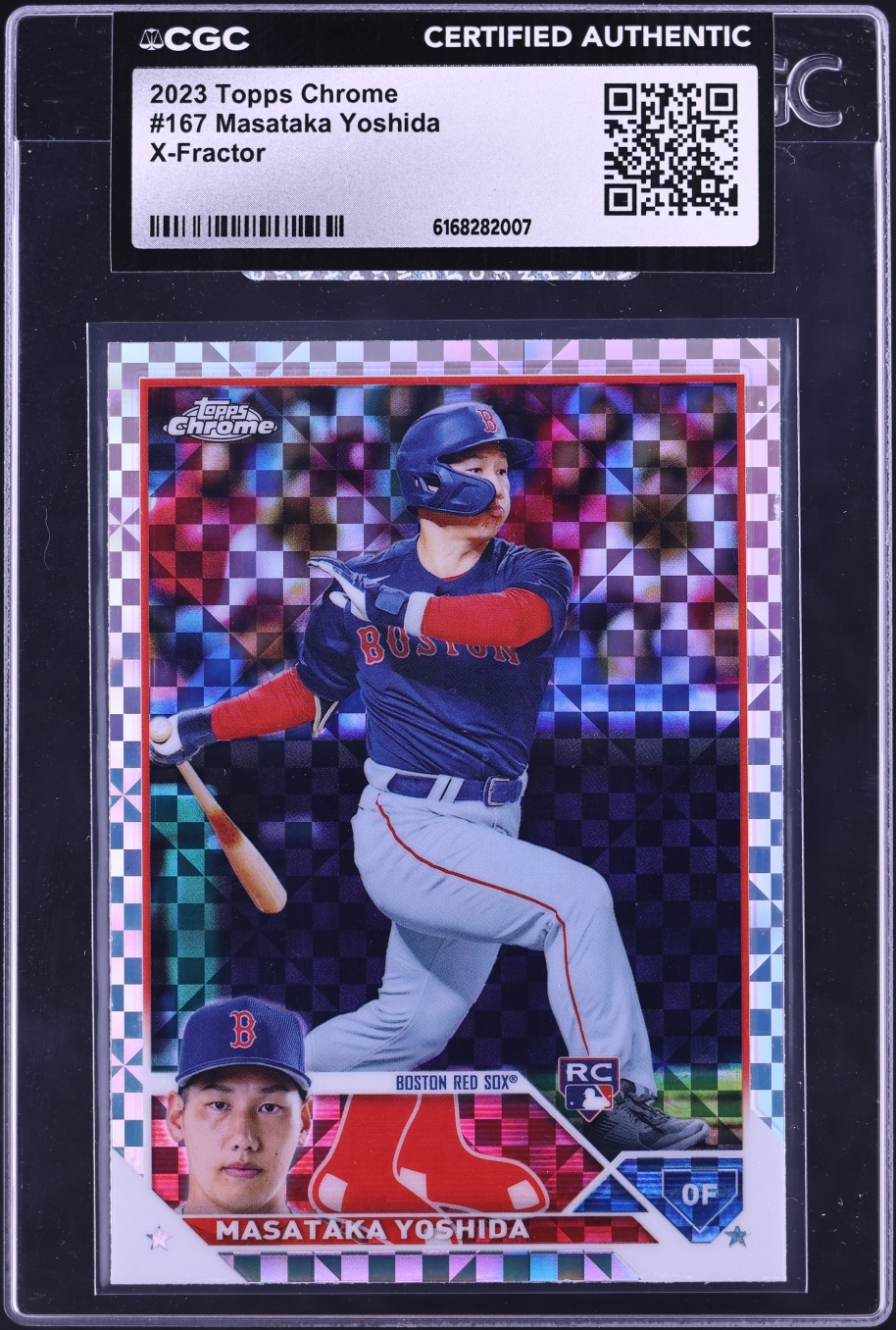 2023 Topps Chrome Xfractor Masataka Yoshida ROOKIE #167 CGC AUTH