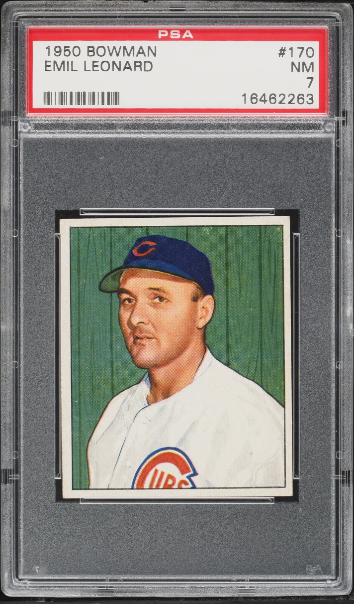 1950 Bowman Emil Dutch Leonard #170 PSA 7 NRMT