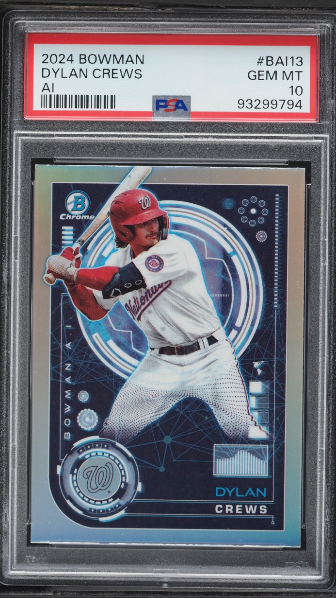 2024 Bowman Chrome AI Dylan Crews PROSPECT #BAI-13 PSA 10 GEM MINT