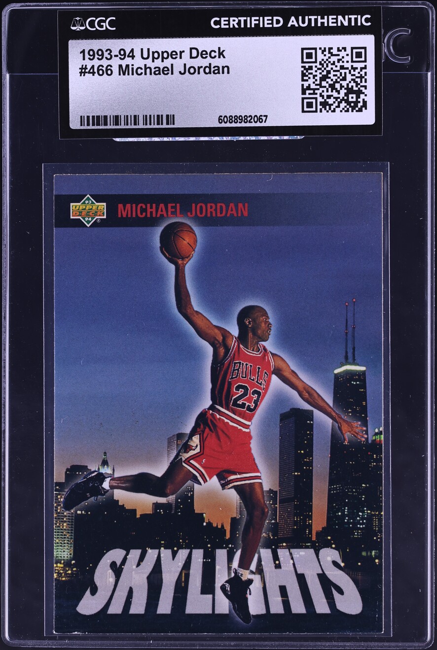 1993 Upper Deck Skylights Michael Jordan #466 CGC AUTH