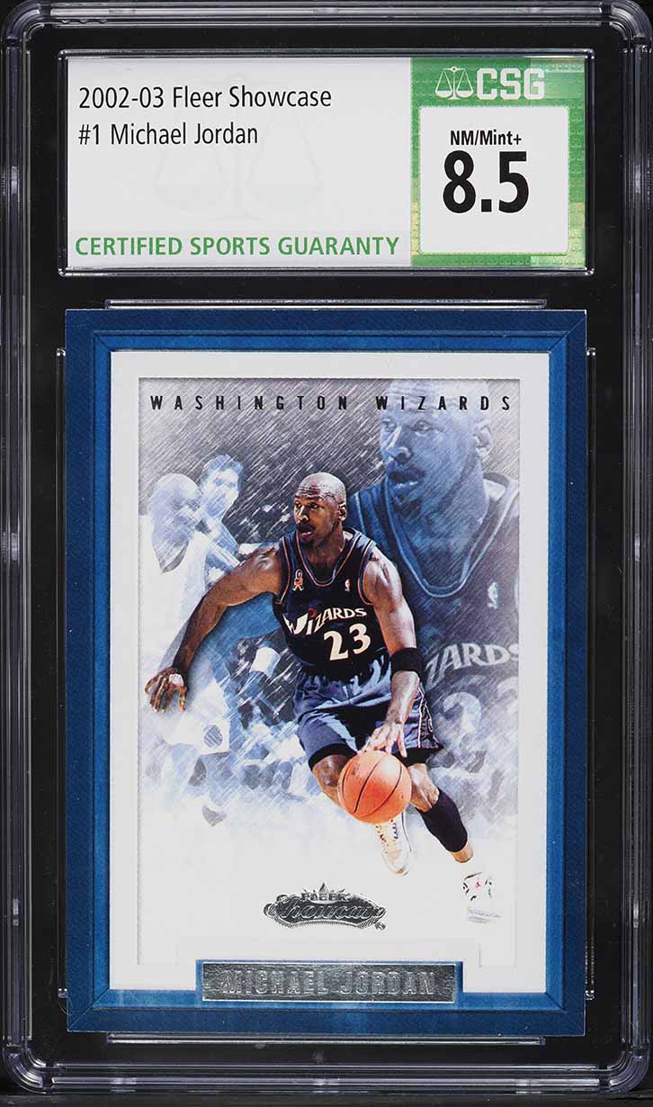 2002 Fleer Showcase Michael Jordan #1 CSG 8.5 NM-MT+