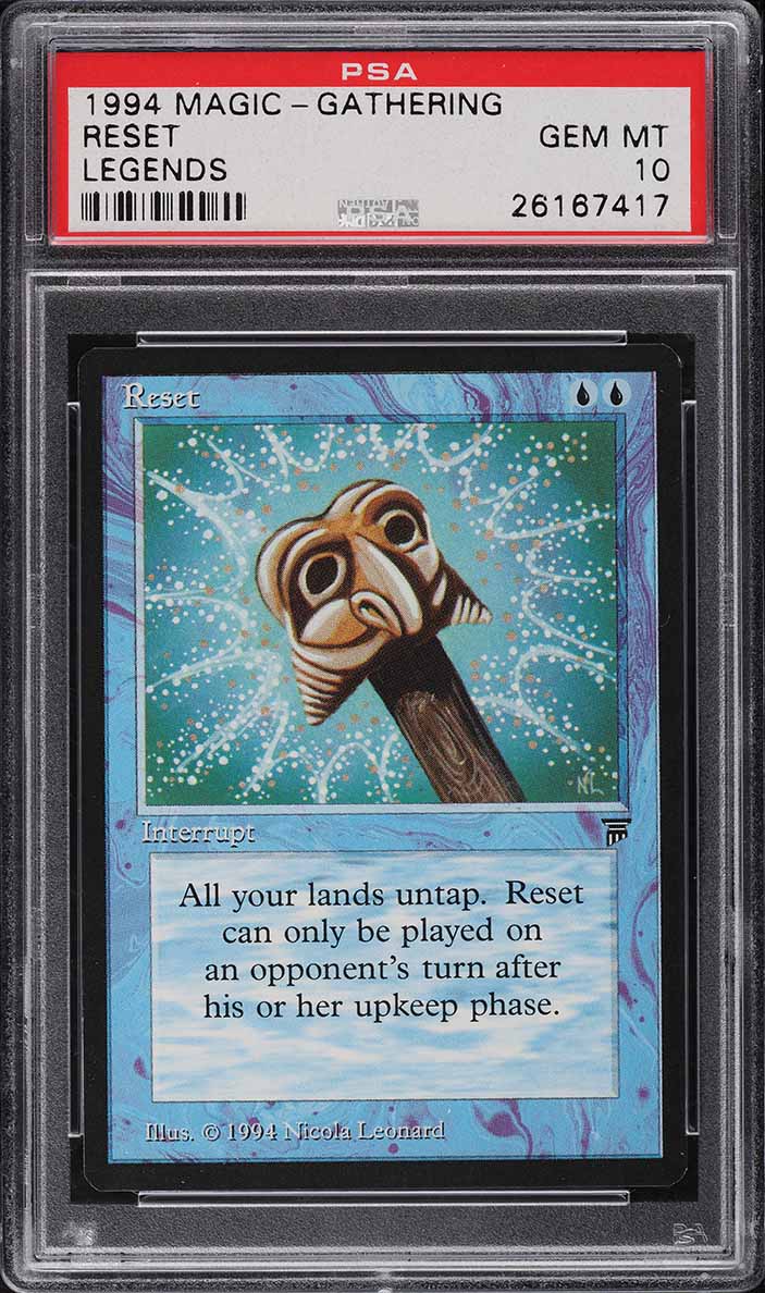 1994 Magic The Gathering MTG Legends Reset PSA 10 GEM MINT on Fanatics ...