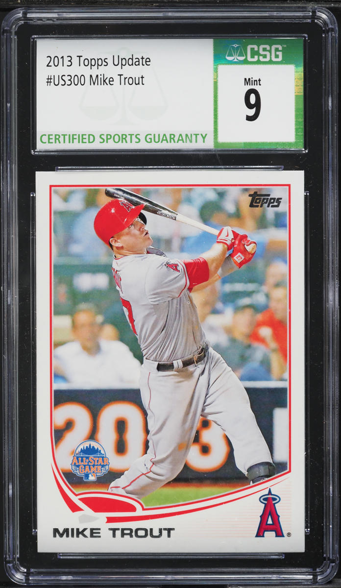 2013 Topps Update Mike Trout #US300 CSG 9 MINT