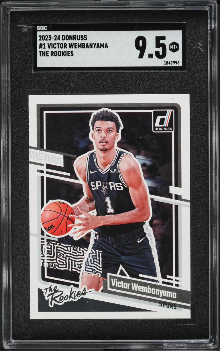 2023 Donruss Basketball Victor Wembanyama ROOKIE #1 SGC 9.5 MINT+