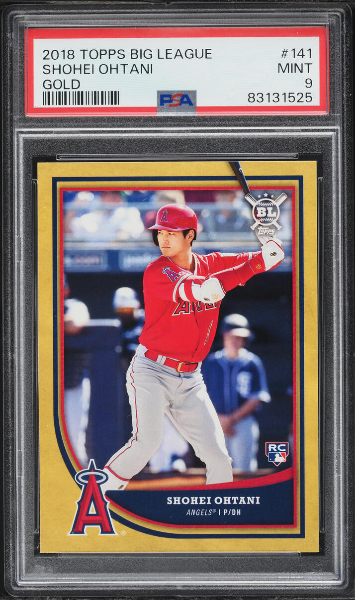 2018 Topps Big League Gold Shoei Ohtani ROOKIE #141 PSA 9 MINT