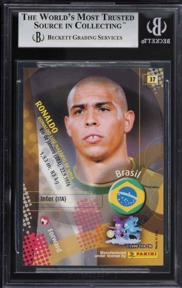 2002 Panini World Cup Korea Japan Ronaldo #37 BGS 9 MINT