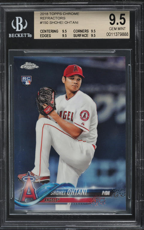 2018 Topps Heritage Chrome Refractor Shohei Ohtani ROOKIE